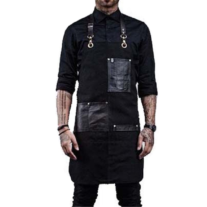 Woodworking Overalls - Logo personalizzato tela nera strumento multifunzionale
