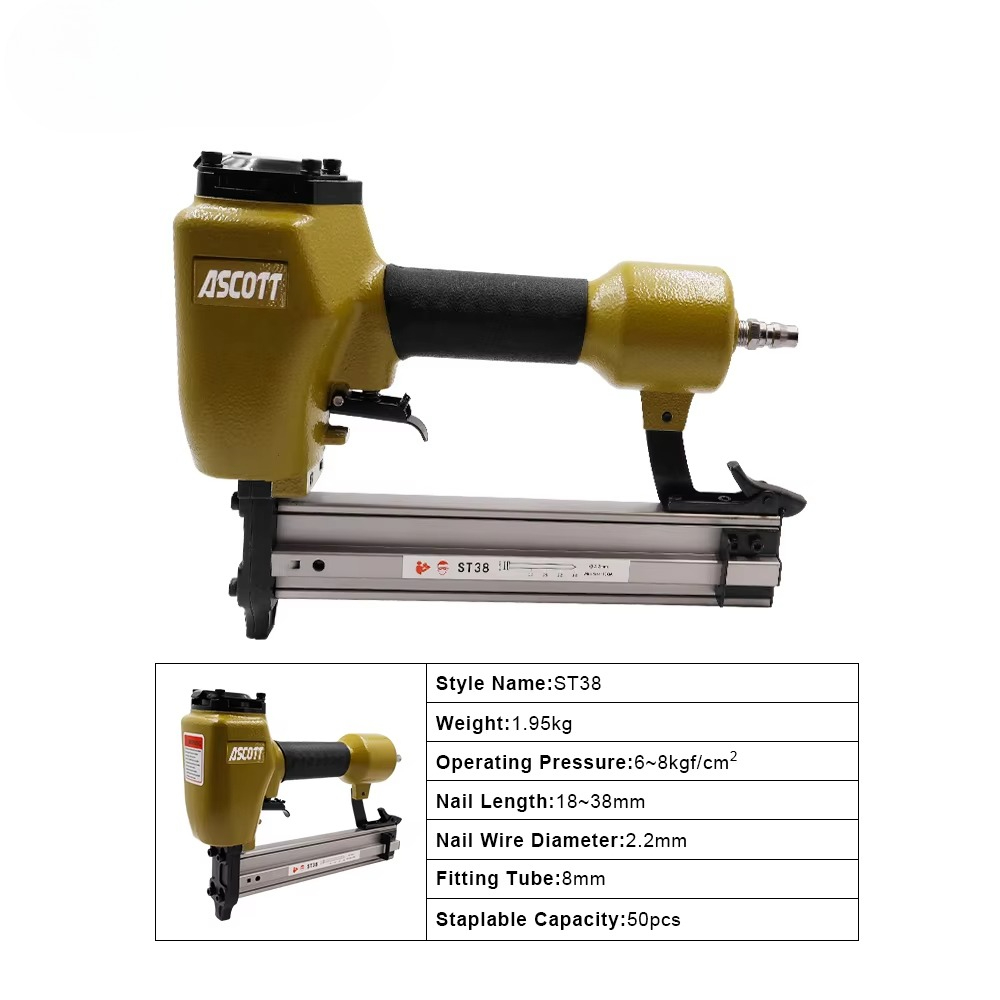Woodworking Nail Gun - Chiodatrice pneumatica pesante ST38 14GA per