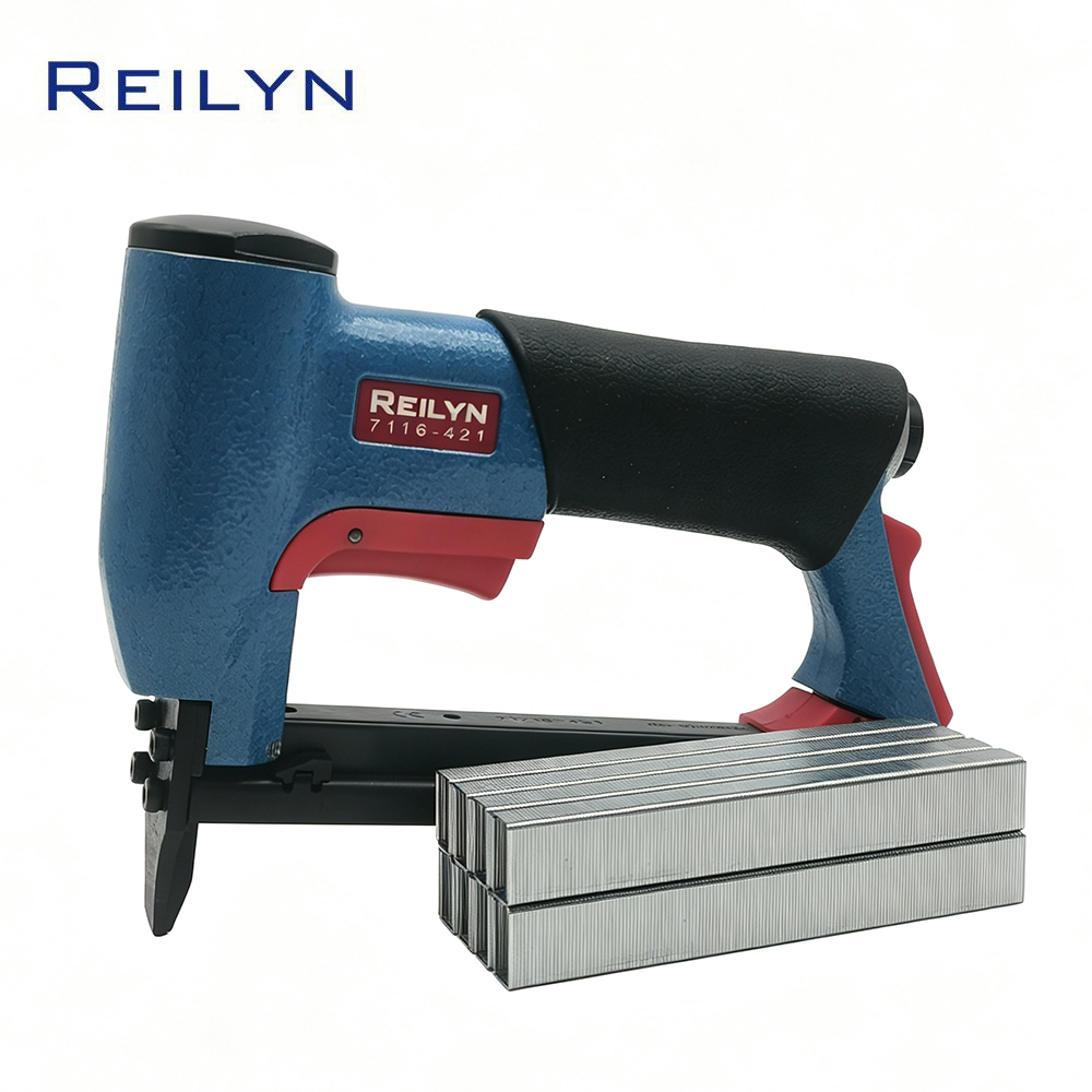 Woodworking Nail Gun - Reilyn 7116-421 Graffettatrice Pneumatica per Tappezzeria