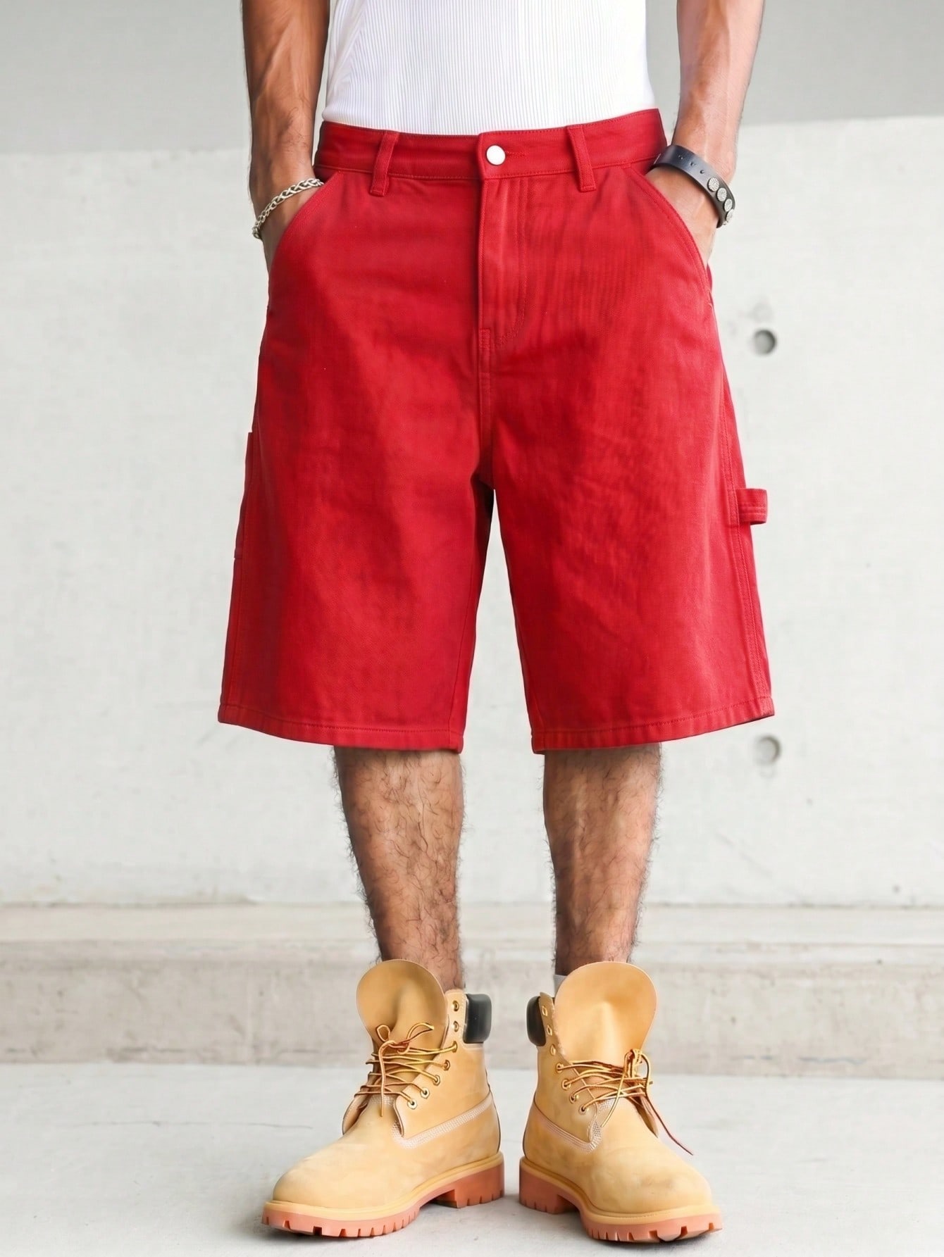 Pantaloncini da lavoro in deni - Woodworking Overalls recensione e prezzo