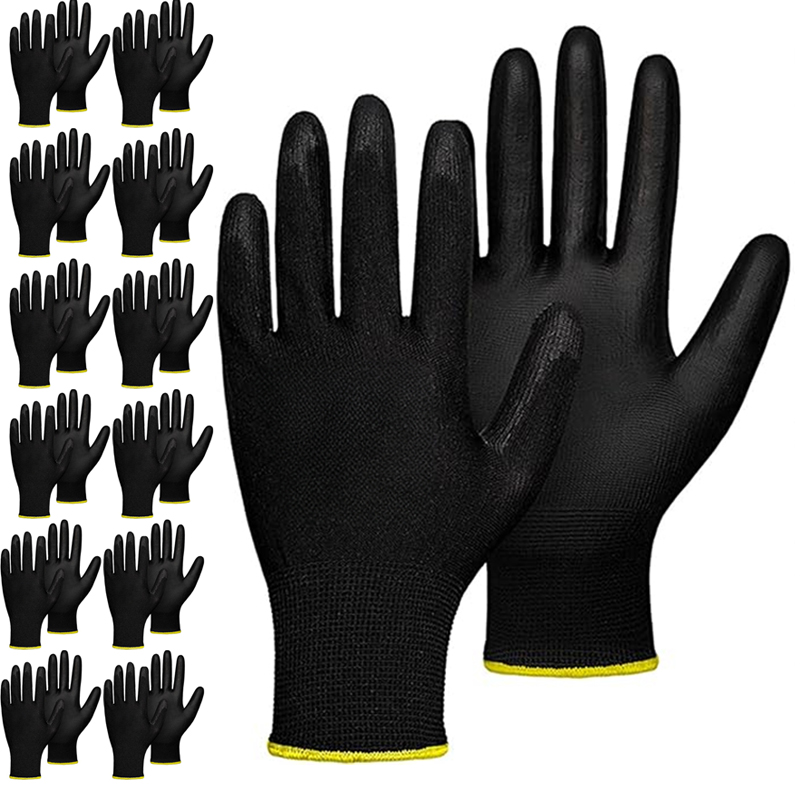 5 paia di guanti in nylon PU c - Woodworking Gloves recensione e prezzo