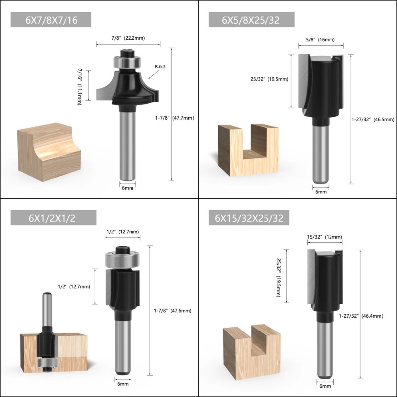 Set di 12 frese per router con - Woodworking Usa recensione e prezzo