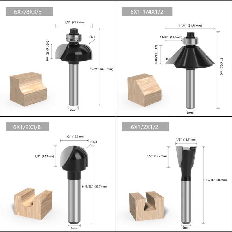 Set di 12 frese per router con - Woodworking Usa recensione e prezzo