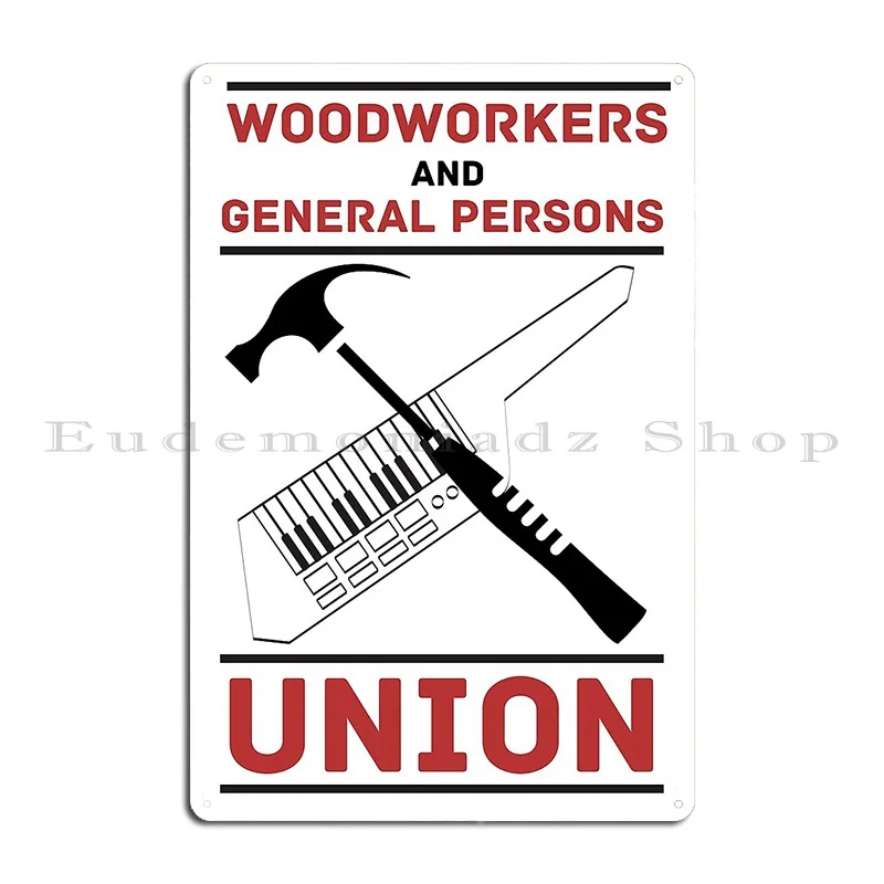 Poster con targa in metallo pe - Woodworking Union recensione e prezzo