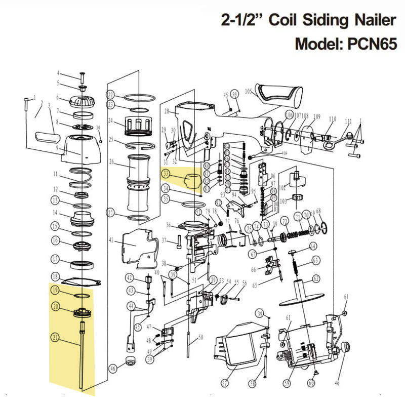 Unità Pistone Principale e Par - Woodworking Nail Gun recensione e prezzo